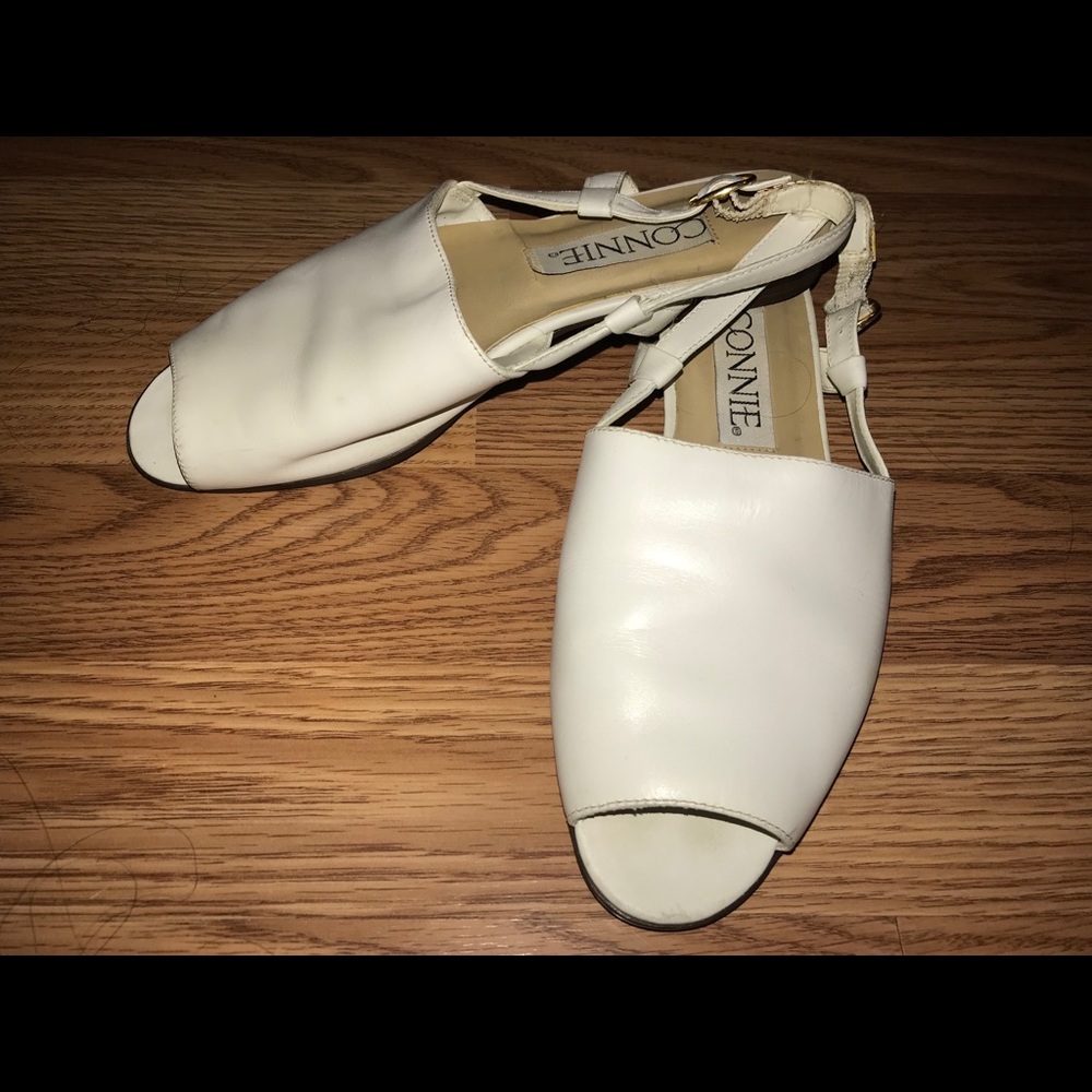 White sling bag flats
